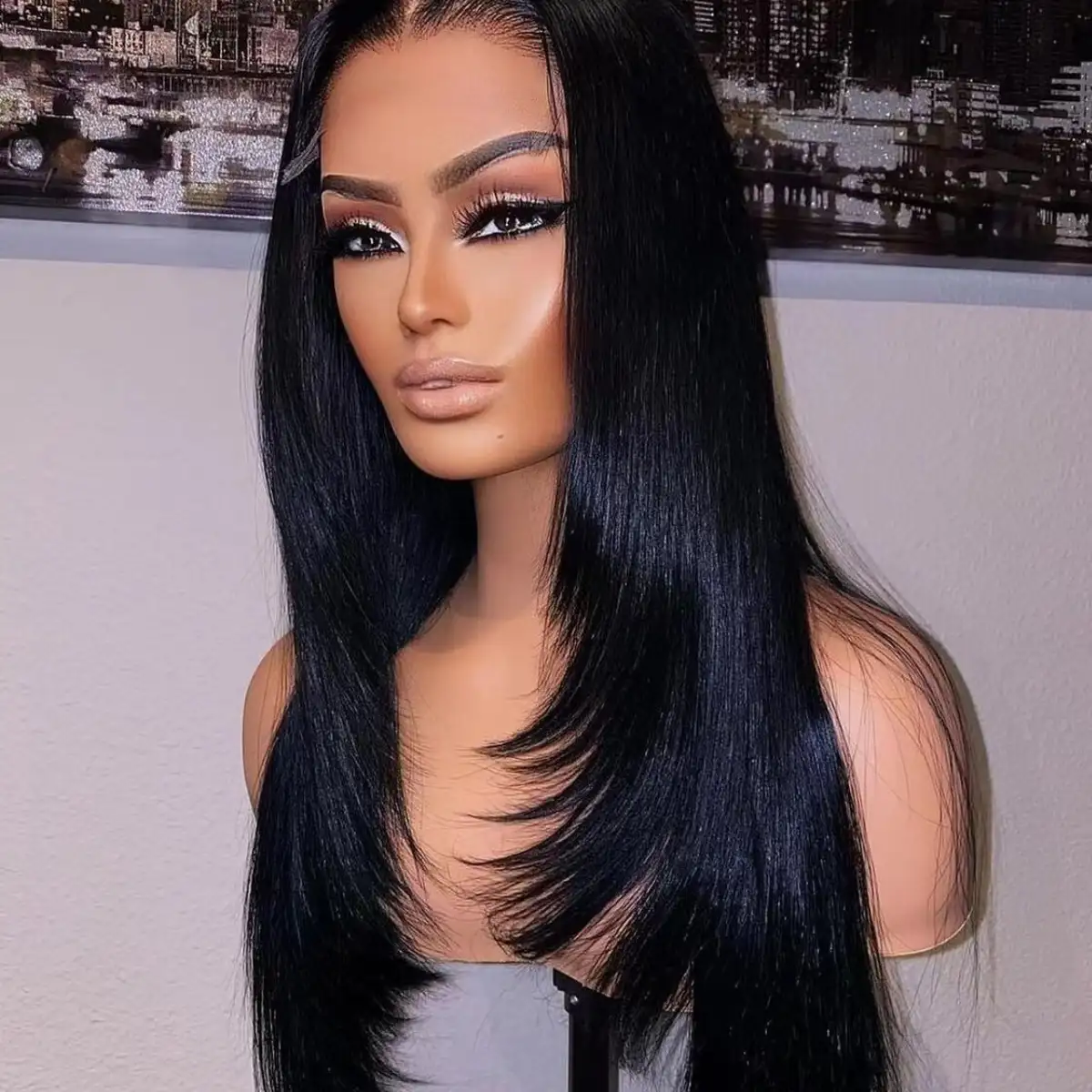 Wig lisse 13x4 18inch
