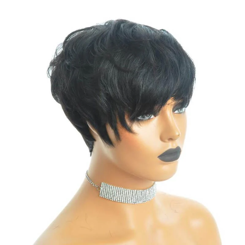 Pixie wig à frange