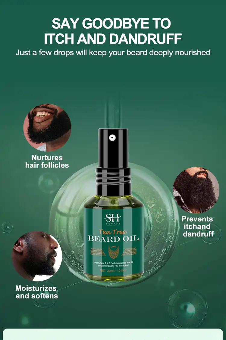 SH Sevich Tea Tree Beard gamme de croissance barbe